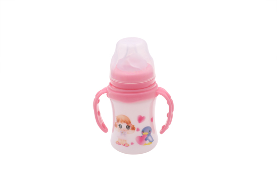 贝比依可奶瓶180ML(粉色)