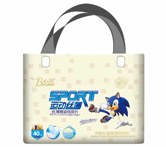 贝+爱运动丝薄纸尿片L-40片