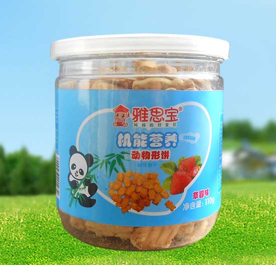  雅思寶草莓味動(dòng)物餅干
