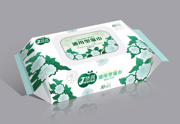 娇润洁肤柔80片印象花湿巾
