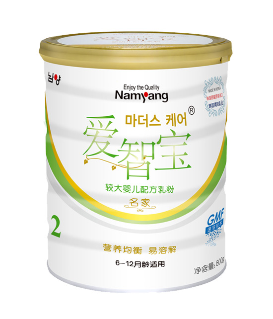 爱智宝名家较大婴儿配方乳粉2段-火爆孕婴童招