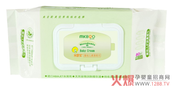 米奇宝婴幼儿柔湿巾(带翻盖) 来自大自然的滋养