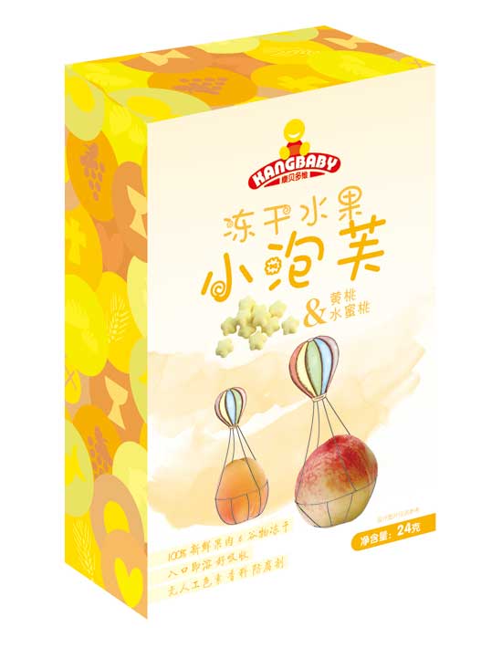  康貝多維黃桃水蜜桃小泡芙
