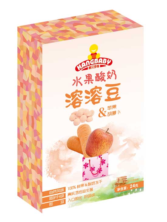 康貝多維蘋果胡蘿卜水果酸奶溶溶豆