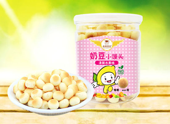 点点日记清新水果味奶豆小馒头