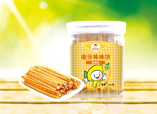 香橙味磨牙棒棒饼