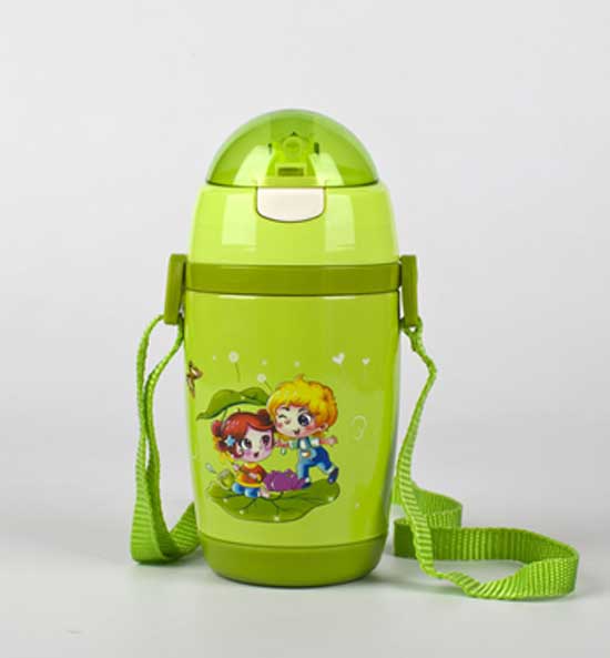 亨特贝贝不锈钢吸管杯绿色