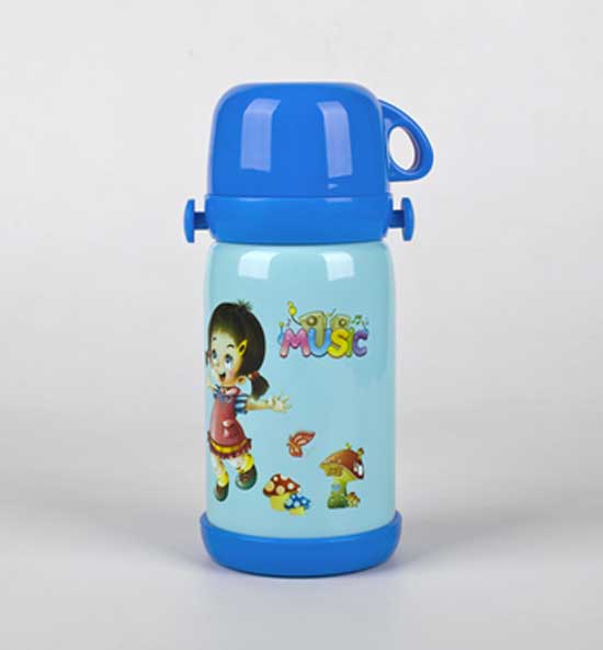 亨特贝贝旅行冲奶保温杯600ml蓝色