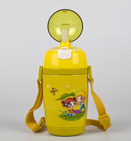 亨特贝贝不锈钢吸管杯黄色