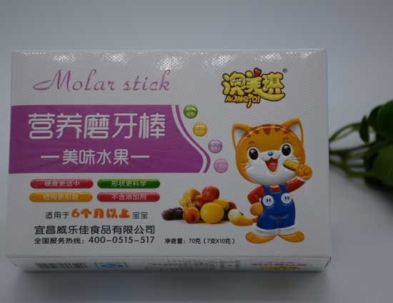  澳美琪美味水果磨牙棒70克