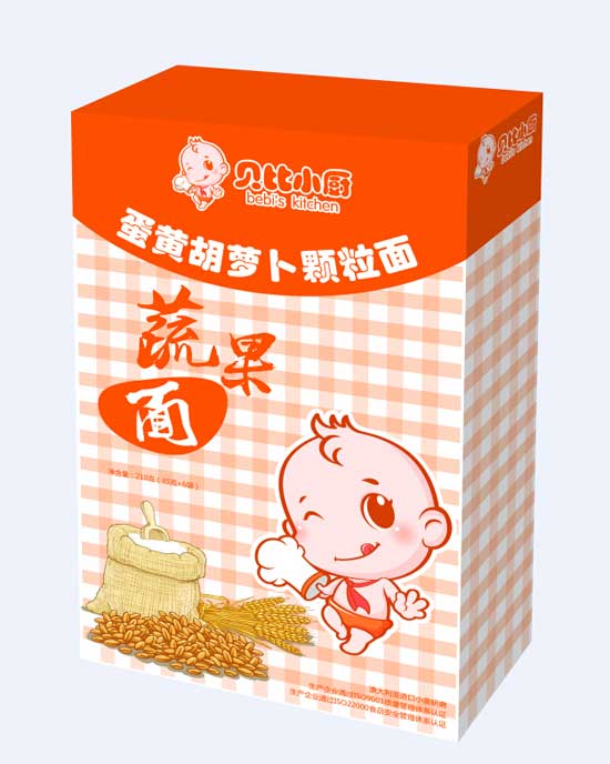  貝比小廚蛋黃胡蘿卜蔬果面