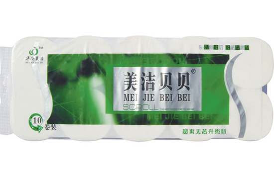 美洁贝贝超爽无芯10卷850g