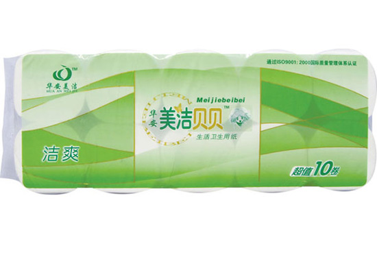 美洁贝贝洁爽超值无芯10卷