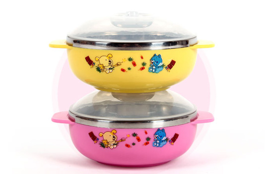 皇婴欧式不锈钢碗250ML