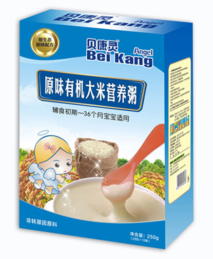 贝康灵原味有机大米营养粥(盒装)