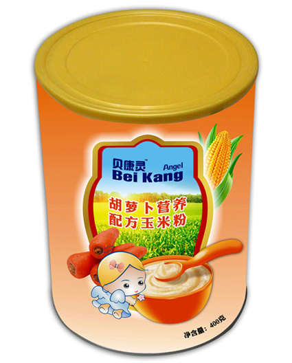 贝康灵胡萝卜营养配方玉米粉(听装)