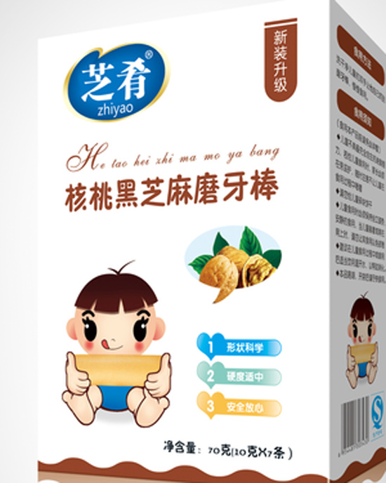 芝肴核桃黑芝麻磨牙棒