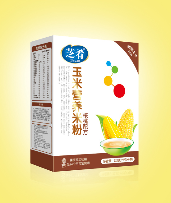 芝肴玉米营养米粉(核桃配方)盒装