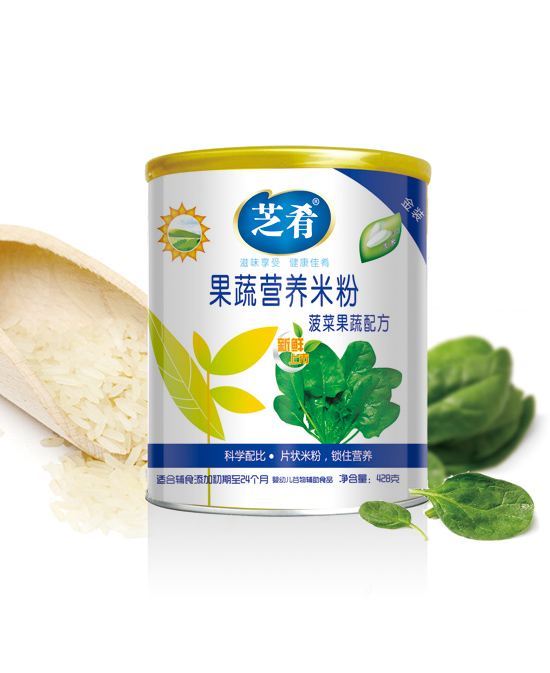 芝肴果蔬营养米粉(菠菜果蔬配方)