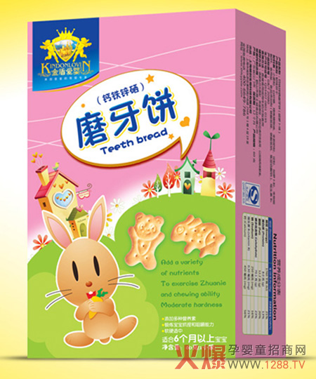 宝宝牙痒痒就吃金盾爱婴钙铁锌硒磨牙饼-产品