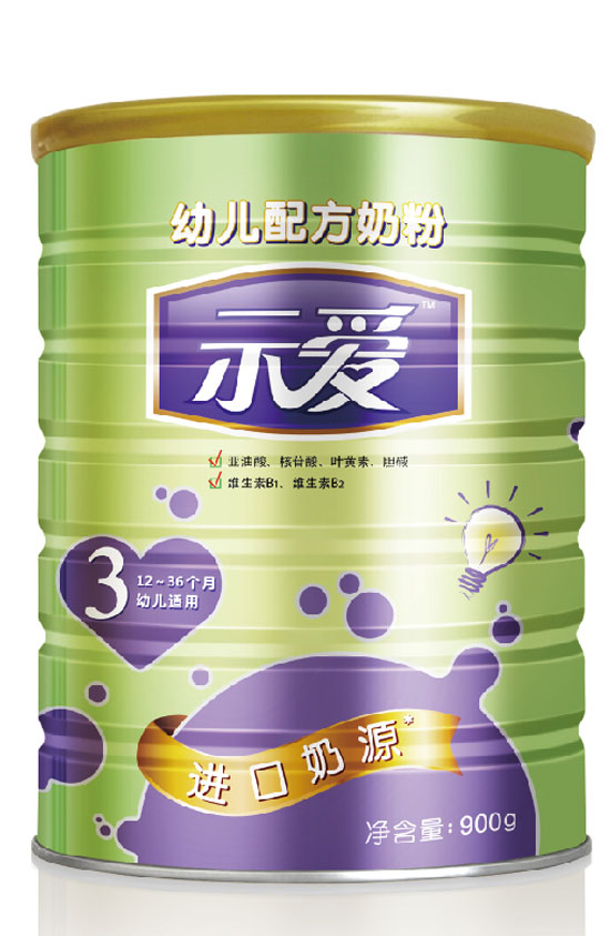示爱幼儿配方奶粉3段-火爆孕婴童招商网