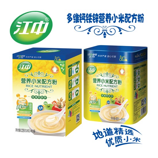 江中多維鈣鐵鋅營(yíng)養小米配方米粉