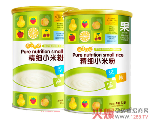 淘子日记苹果味小米米粉 让宝宝体验味蕾的奇