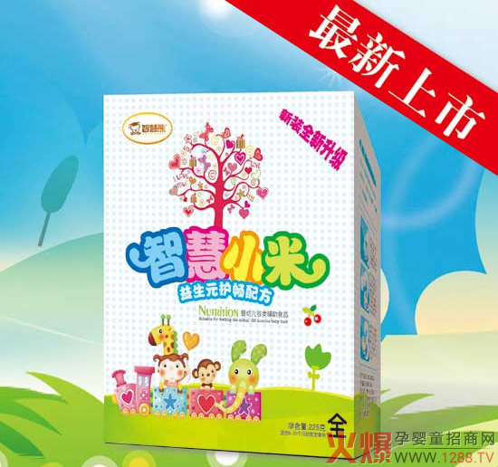 智慧熊婴儿益生元护畅智慧小米米粉 营养均衡