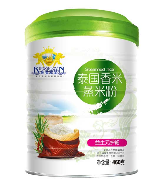 金盾愛(ài)嬰益生元護暢泰國香米蒸米粉