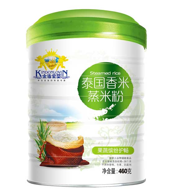 金盾愛(ài)嬰果蔬繽紛護暢泰國香米蒸米粉