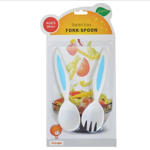 橙氏良品兔耳朵勺叉套装