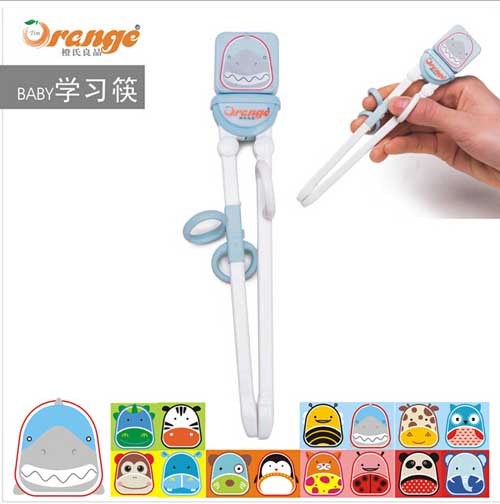 橙氏良品动物乐园宝宝练习筷鲨鱼