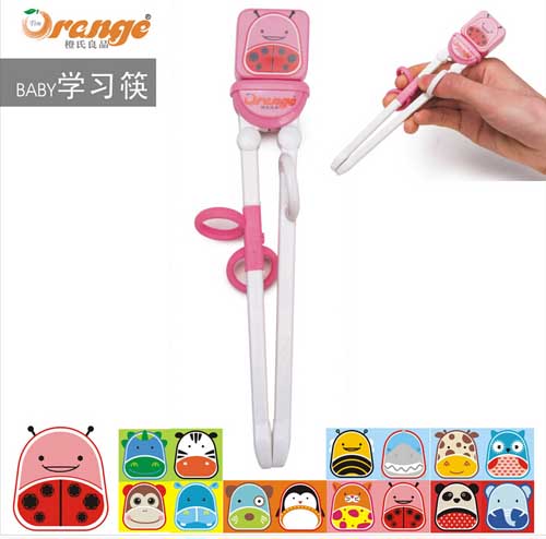 橙氏良品动物乐园宝宝练习筷瓢虫
