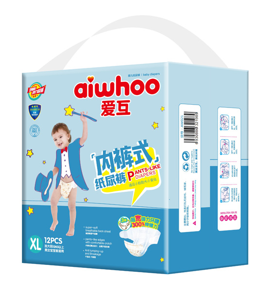  愛(ài)互內褲式紙尿褲XL12片