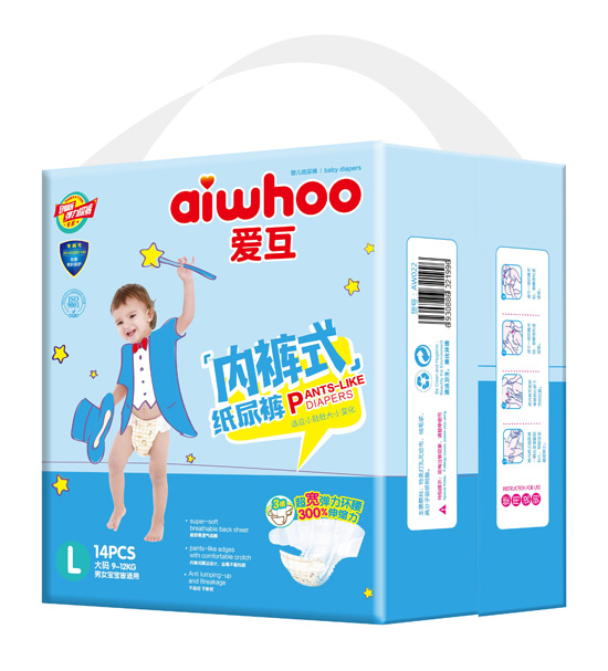  爱互内裤式纸尿裤L14片