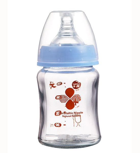 Happy100宽口防胀气玻璃奶瓶