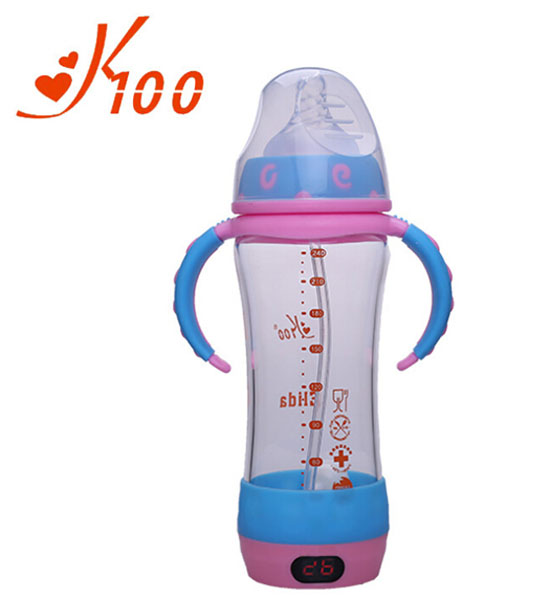 K100智能测温双手柄奶瓶