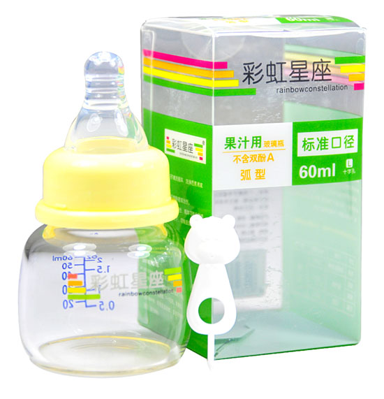 彩虹星座60ml弧型标准果汁瓶