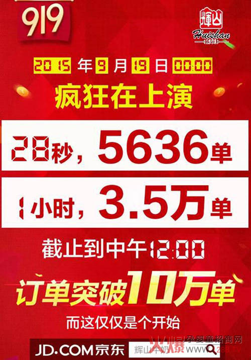 创京东奶粉销售神话 辉山乳业开启O2O新格局