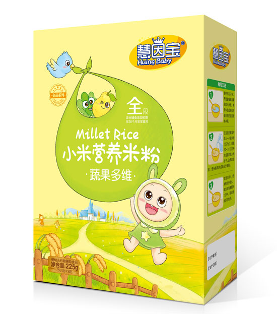  慧因寶蔬果多維盒裝小米營(yíng)養米粉