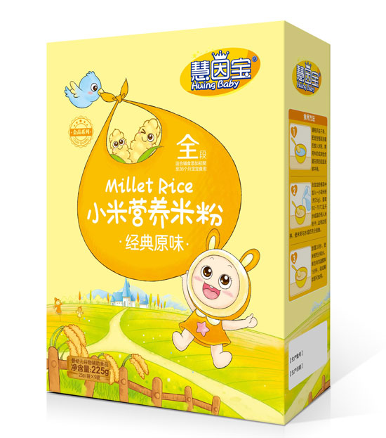  慧因寶經(jīng)典原味盒裝小米營(yíng)養米粉