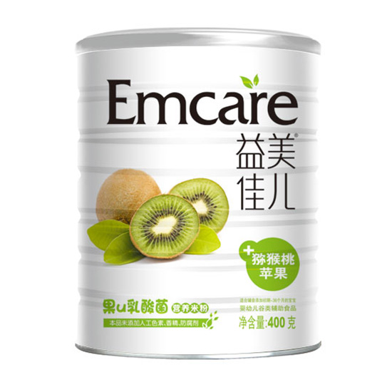 益美佳兒獼猴桃蘋(píng)果果U乳酸菌營(yíng)養米粉