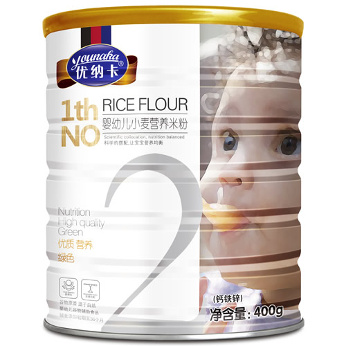 优纳卡婴幼儿小麦营养米粉(钙铁锌)-火爆孕婴童