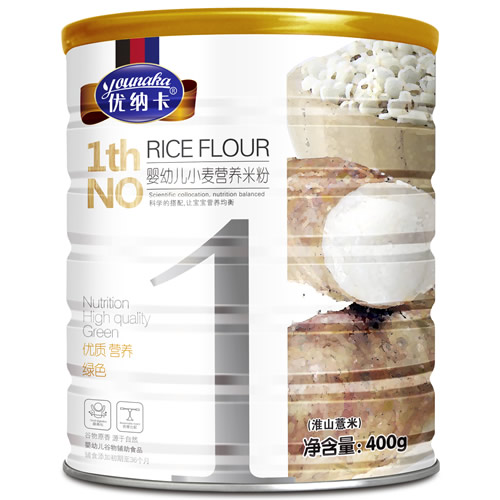优纳卡婴幼儿小麦营养米粉(淮山薏米)-火爆孕婴