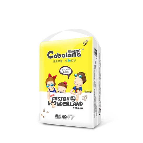 潮爸辣妈倍柔亲肤纸尿裤M60