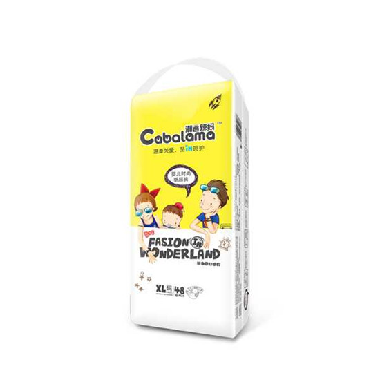 潮爸辣妈倍柔亲肤纸尿裤XL48