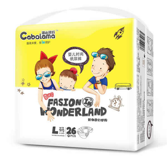 潮爸辣妈超柔贴身纸尿裤L26