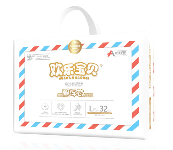 爱佳护理医护式婴儿柔弹裤L