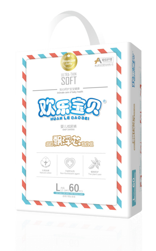 爱佳护理婴儿纸尿裤大包L60