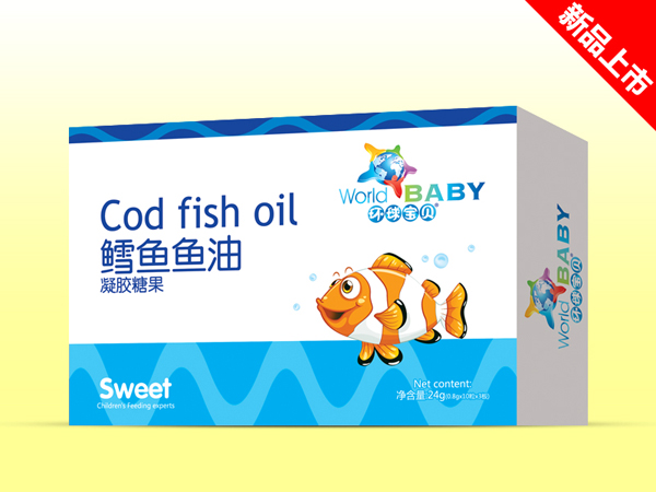 环球宝贝鳕鱼鱼油凝胶糖果